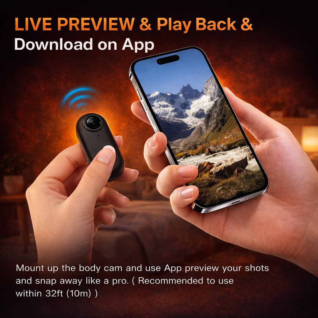 BodyCam® – Ultra Mini 4K POV Camera